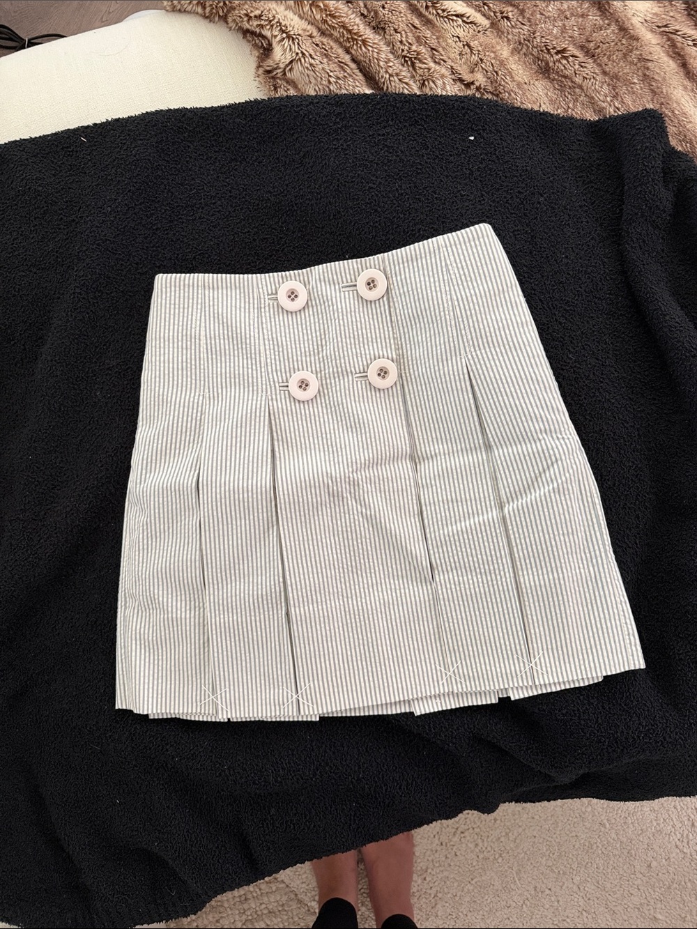 NWT J. Crew seersucker Skirt size 0